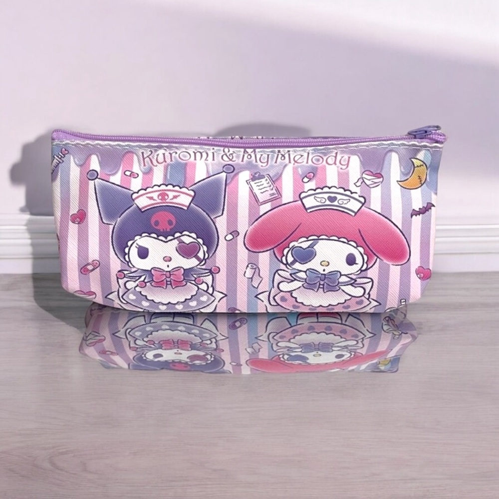 Kuromi and My Melody zipper pouch